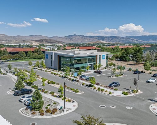 Aerial photo of New Building after construction